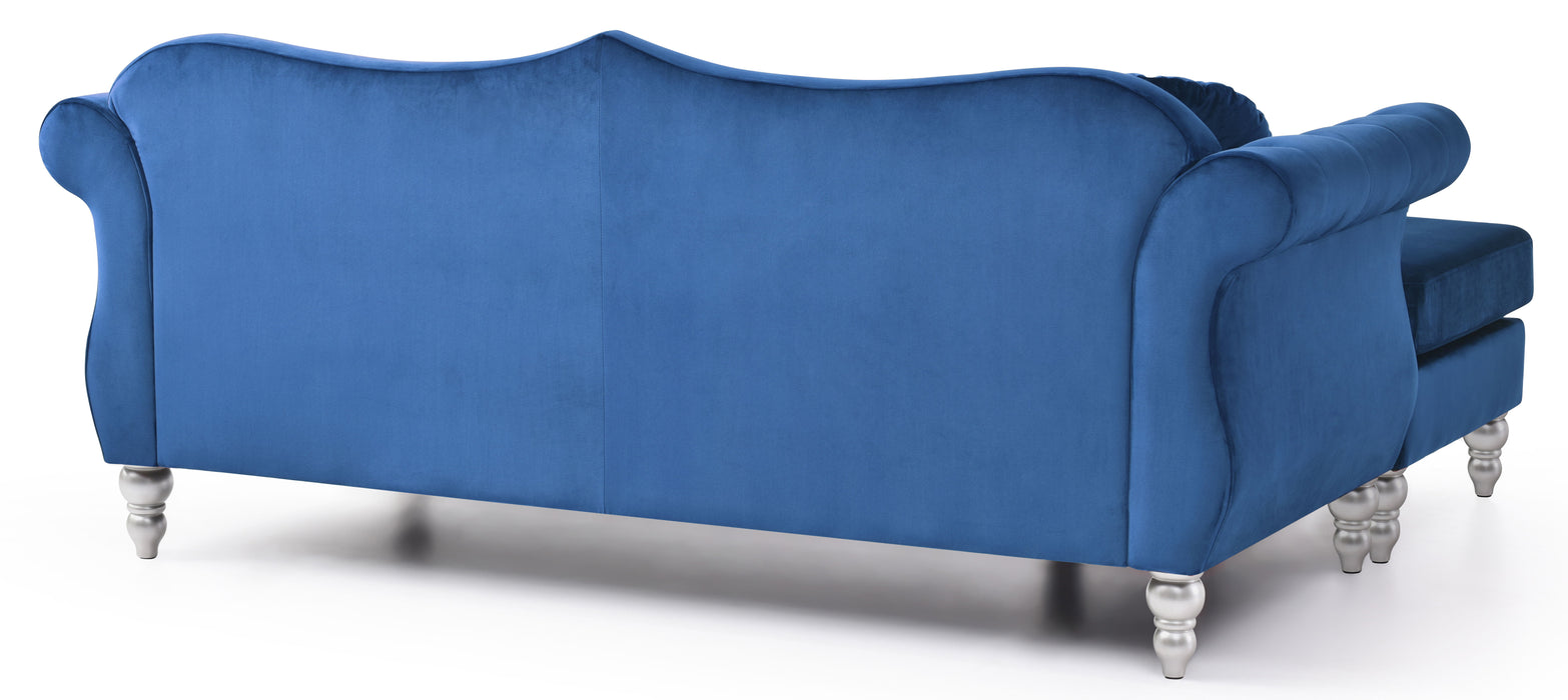 Hollywood - G0661B-SC Sofa Chaise - Navy Blue