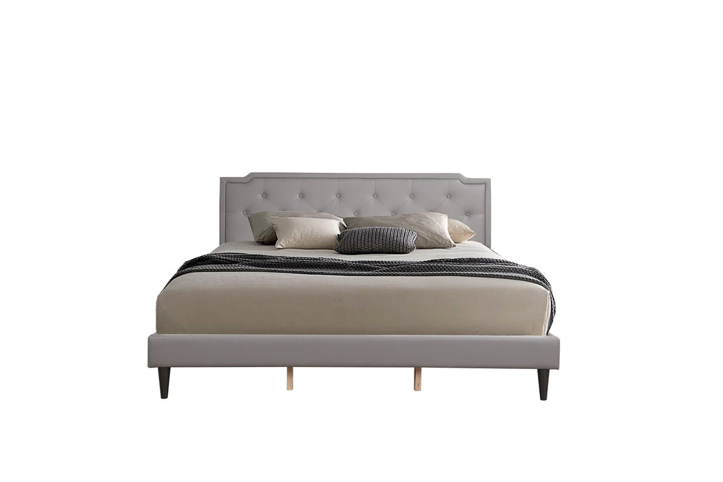 Deb - G1112-KB-UP King Bed (All in One Box) - Gray