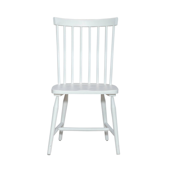 Palmetto Heights - Spindle Back Side Chair - Shell White & Driftwood