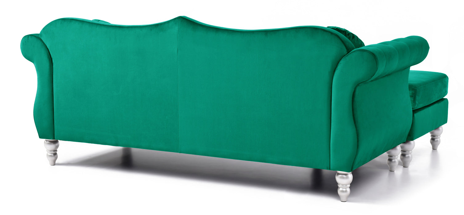 Hollywood - G0662B-SC Sofa Chaise - Green