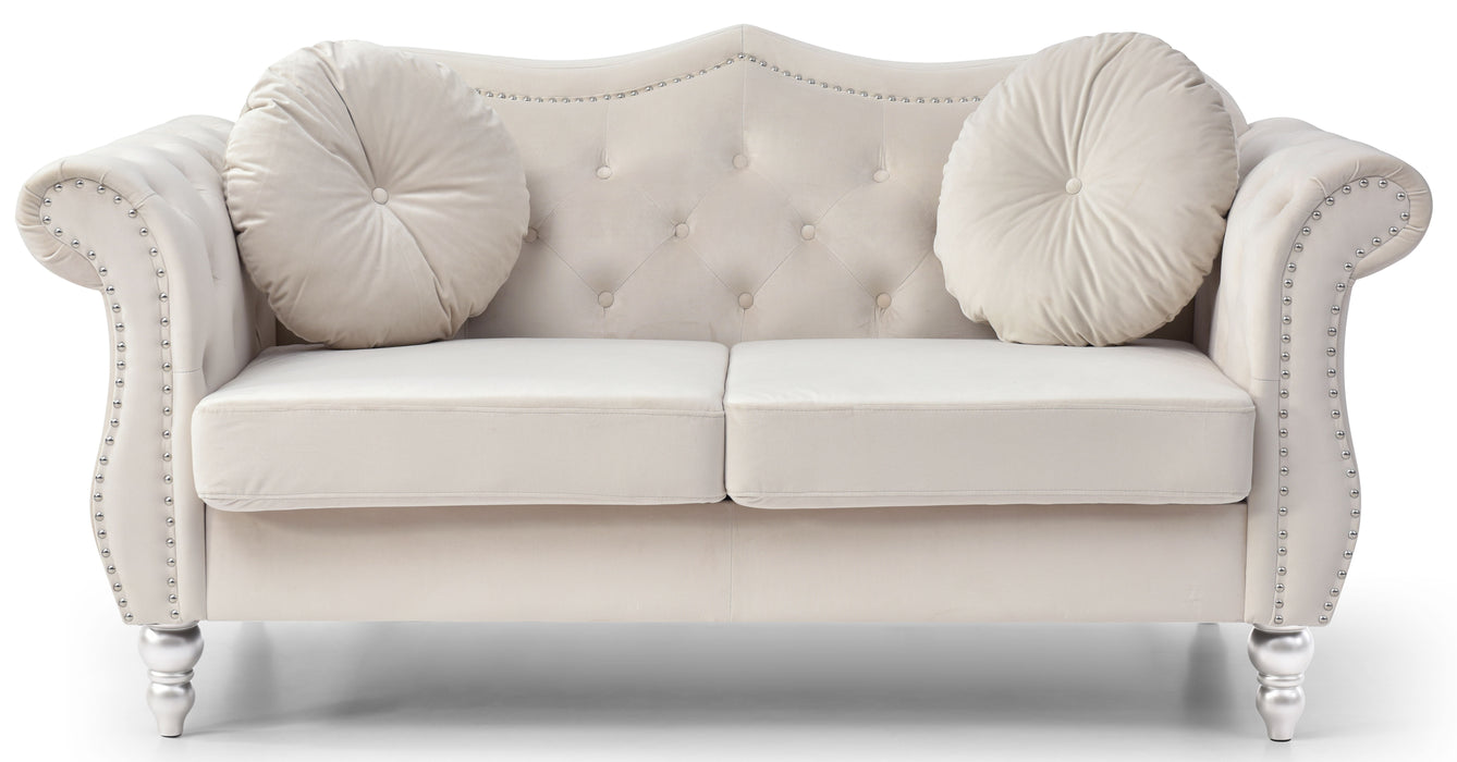 Hollywood - G0667A-L Loveseat - Ivory