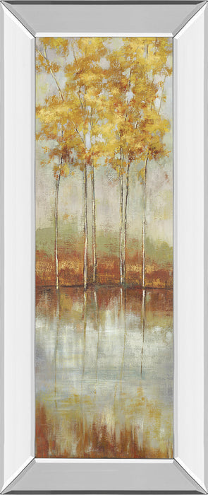 Reflections Il By Allison Pearce - Mirror Framed Print Wall Art - Yellow