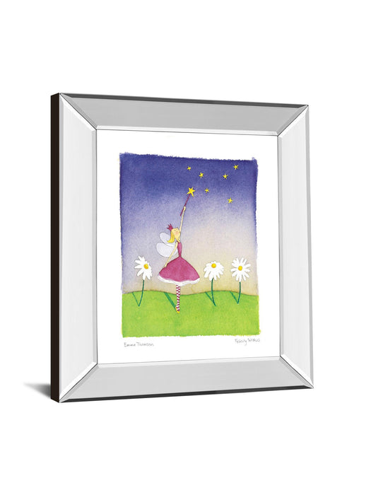 Felicity Wishes I By Emma Thomson - Mirror Framed Print Wall Art - Pink