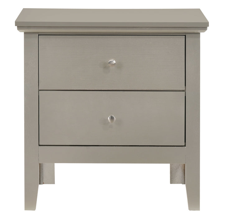 Primo - G1333-N Nightstand - Silver Champagne