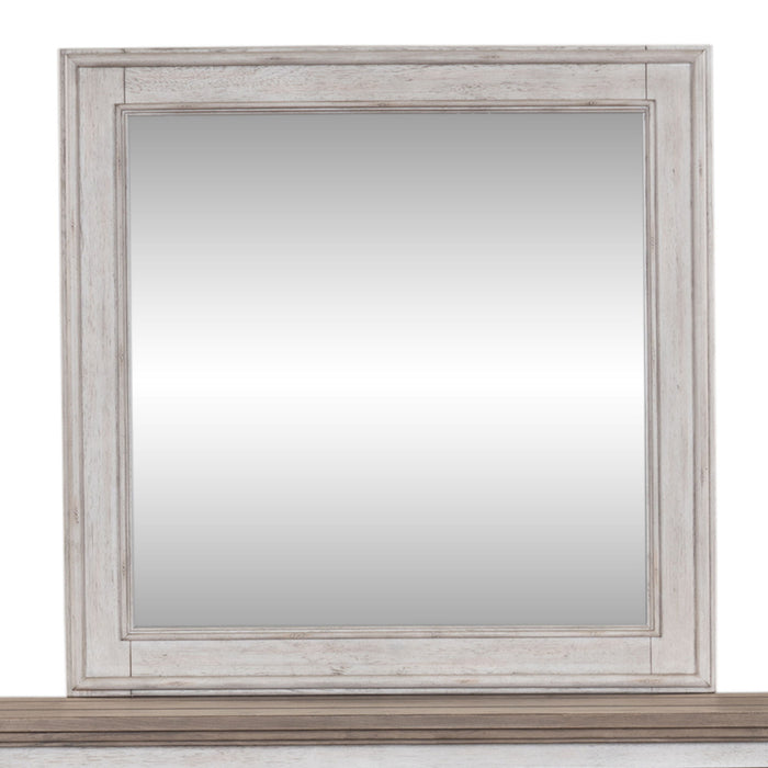 Heartland - Landscape Mirror - Antique White / Tobacco Tops