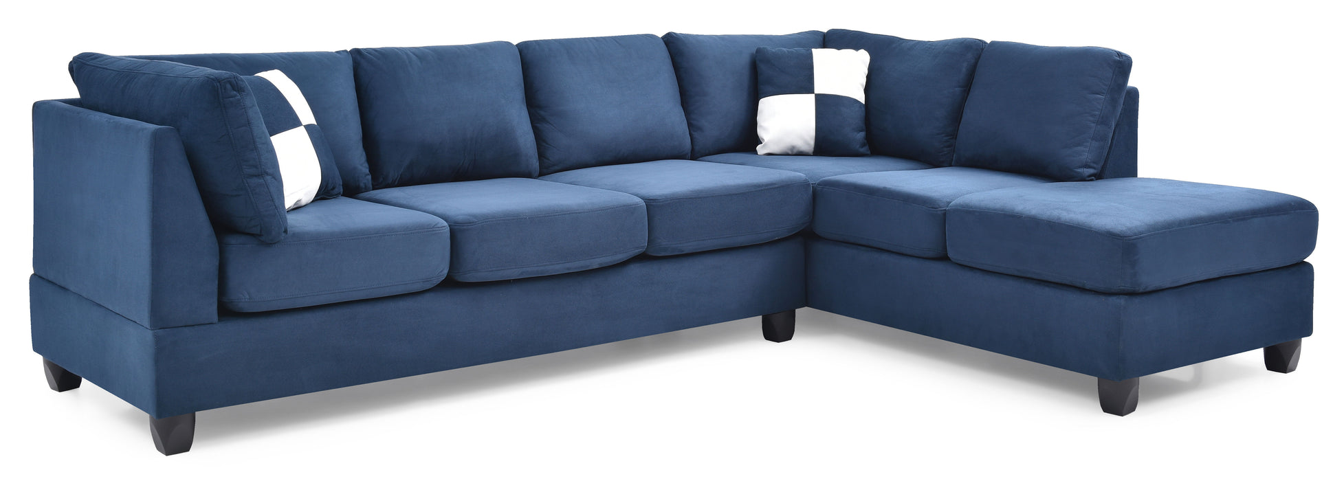 Malone - G630B-SC Sectional (3 Boxes) - Navy Blue