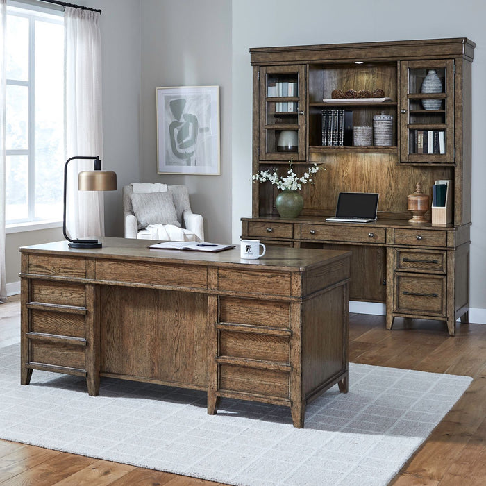 Carolina Park - Bunching Bookcase (Set of 2) - Amber Brown