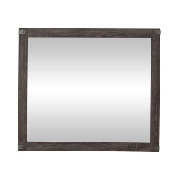 Lakeside Haven - Landscape Mirror - Brownstone