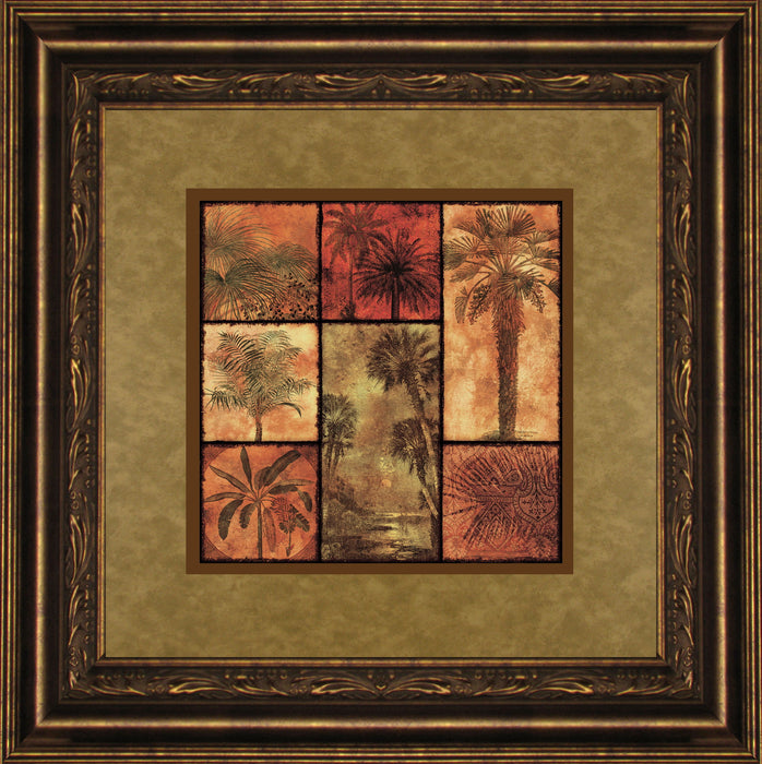 Palm Patchwork I By Studio Voltaire - Framed Print Wall Art - Green
