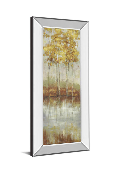 Reflections Il By Allison Pearce - Mirror Framed Print Wall Art - Yellow