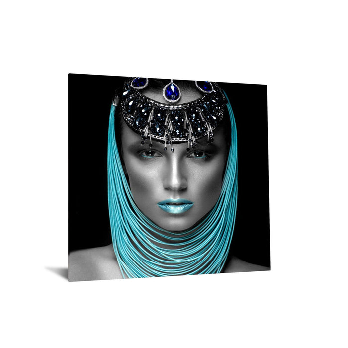 Temp Glass With Foil - Lady Pharaoh - Blue
