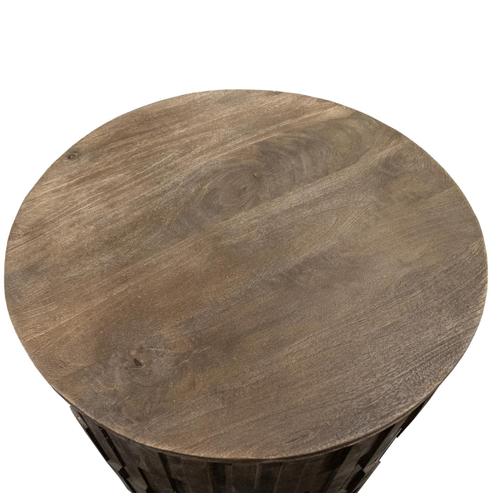Viewpoint - Round Side Table - Dark Brown