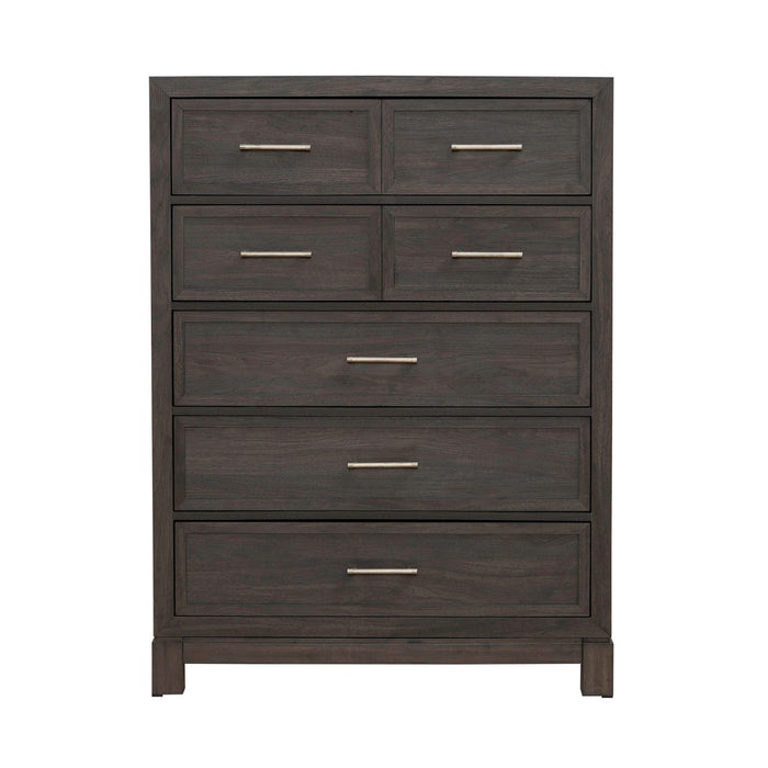 Modern Edge - 5 Drawer Chest - Caffe