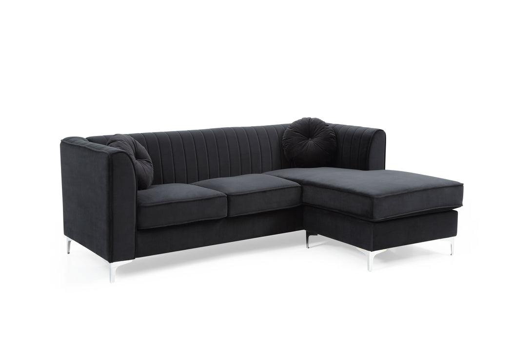 Delray - G793B-SC Sofa Chaise (3 Boxes) - Black