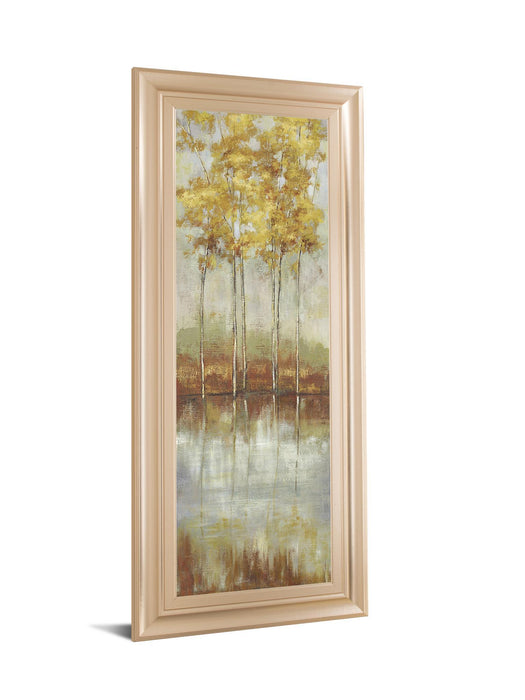 Reflections Il By Allison Pearce - Framed Print Wall Art - Yellow
