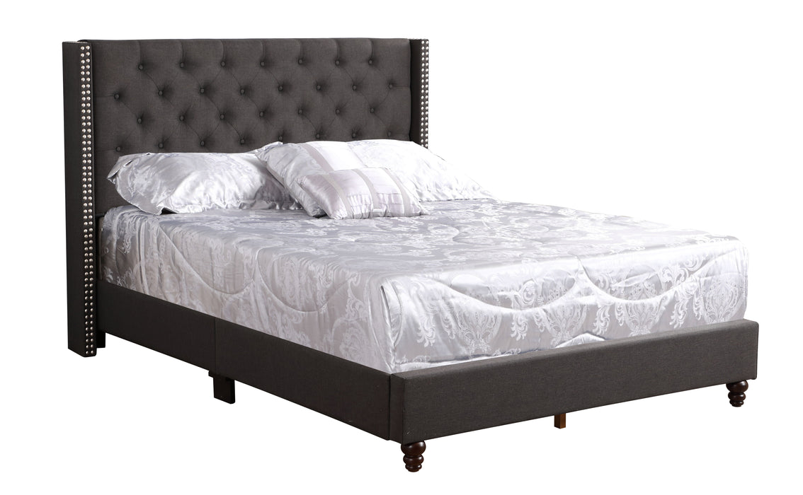Julie - G1906-QB-UP Queen Upholstered Bed - Black