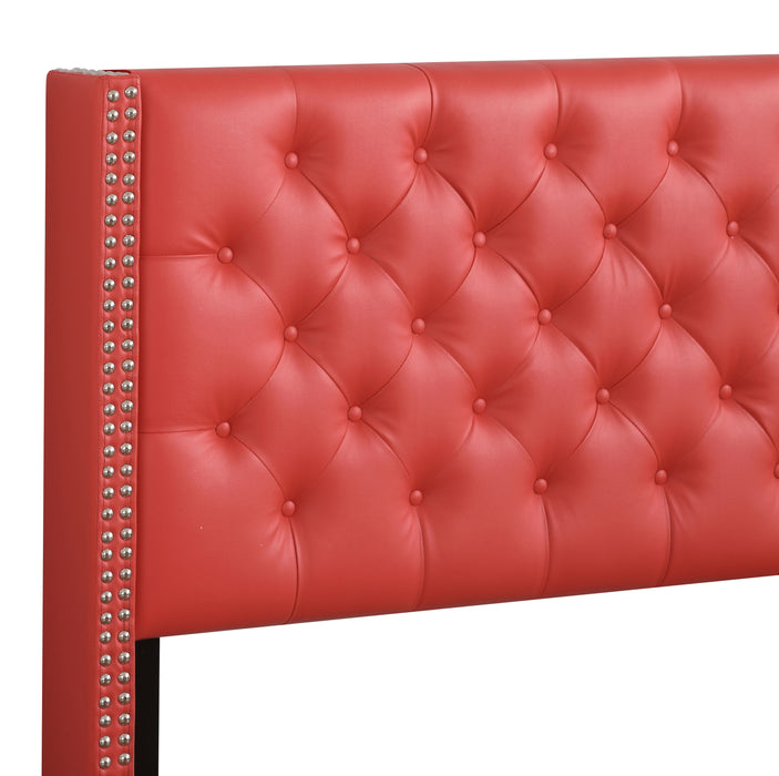 Julie - G1917-FB-UP Full Upholstered Bed - Red