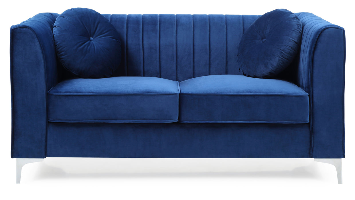 Delray - G791A-L Loveseat (2 Boxes) - Navy Blue