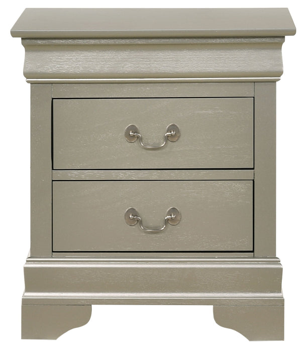 Louis Phillipe - G3103-N Nightstand - Silver Champagne