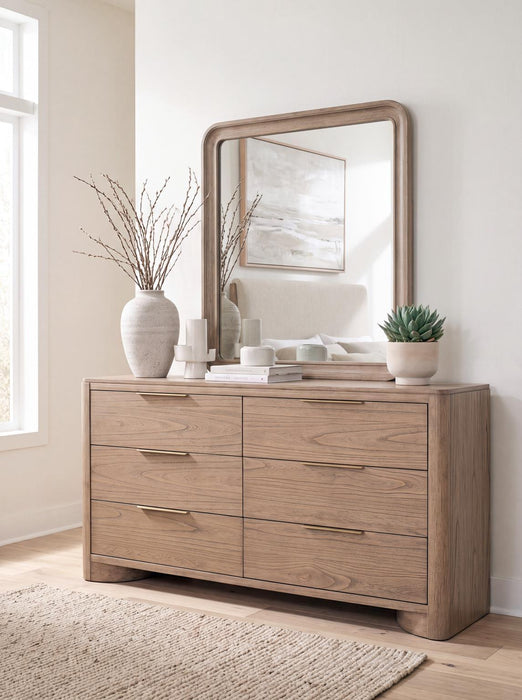 Alden - Mirror (Beveled Glass) - Stonewashed