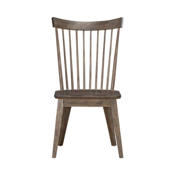 Midland Falls - Spindle Back Side Chair - Rustic Brown