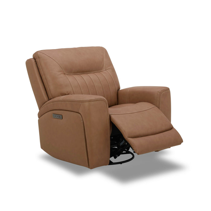 Bennett - Swivel Glider Recliner P2 - Butternut