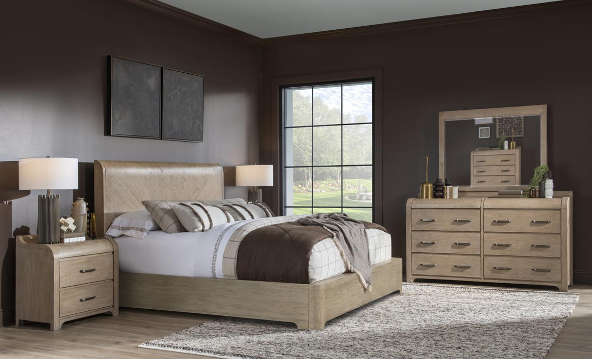 Flow - Complete Upholstered Sleigh Bed With Storage Footboard