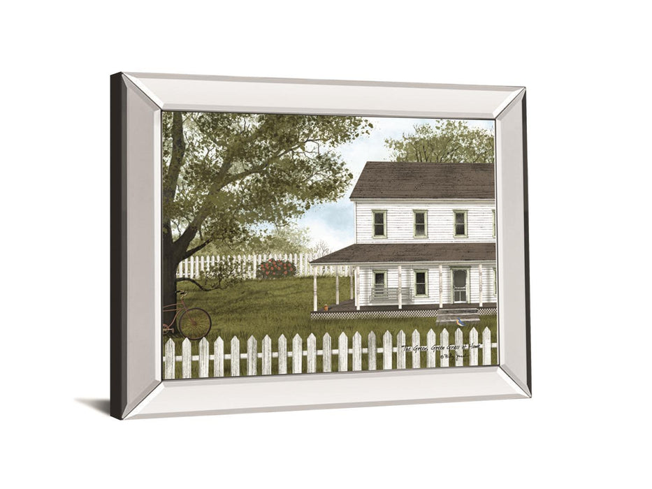 The Green, Green Grass Of Home By Billy Jacobs - Mirror Framed Print Wall Art - Green