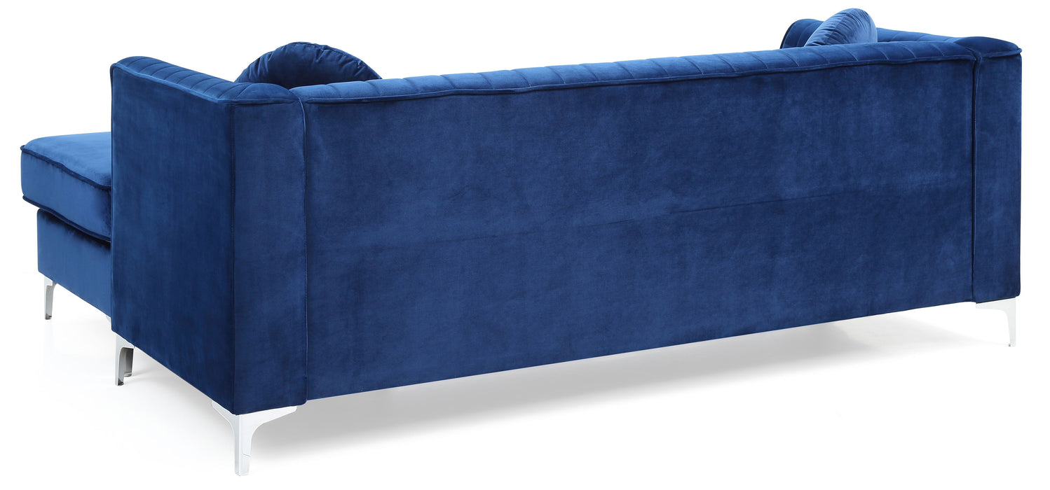 Delray - G791B-SC Sofa Chaise (3 Boxes) - Navy Blue