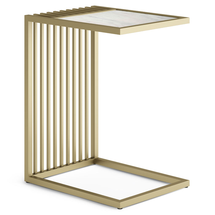Dorval - Marble C Table - Gold