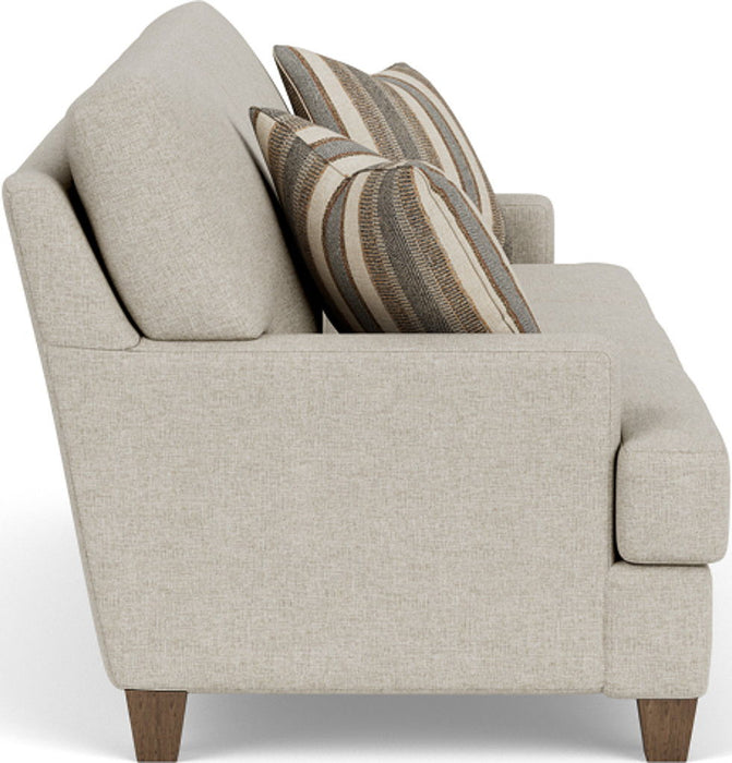 Moxy - Fabric Sofa, T-Shaped Seat Cushion, Straight Track Arms