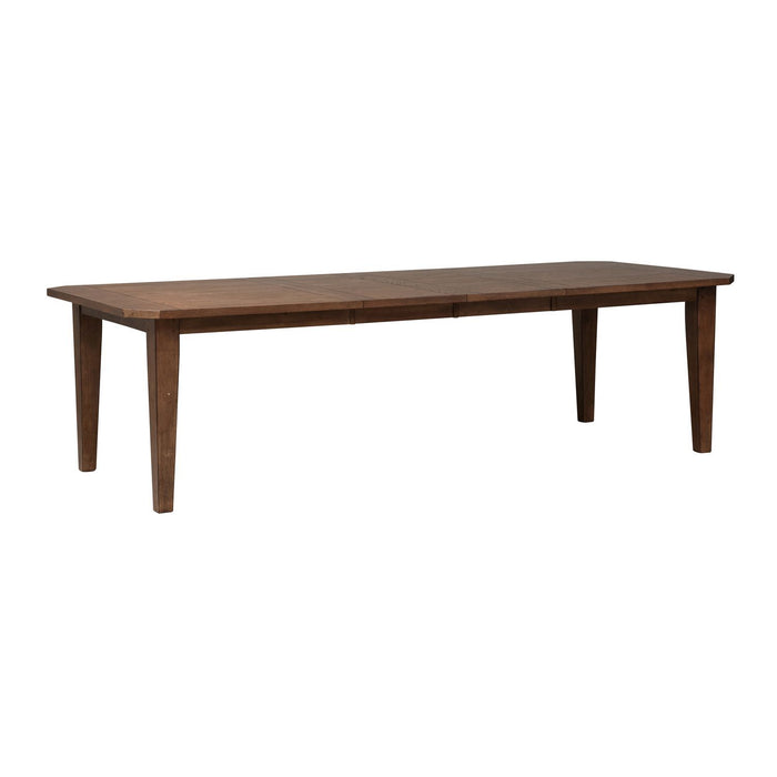 Hearthstone Ridge - 6 Piece Rectangular Table Set (Upholstered Chairs) - Dark Brown