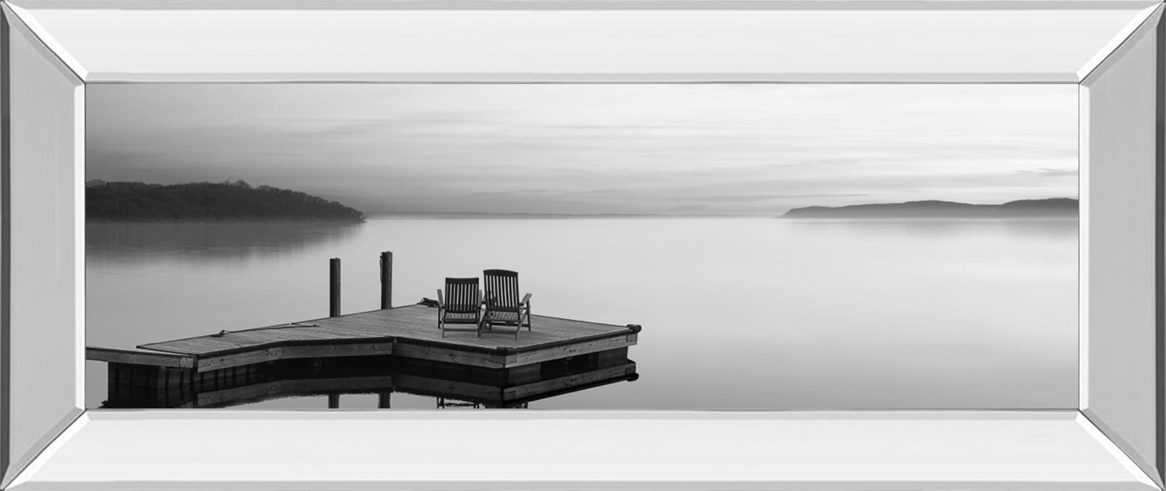 Black & White Water Panel XI By James McLoughlin - Dark Gray