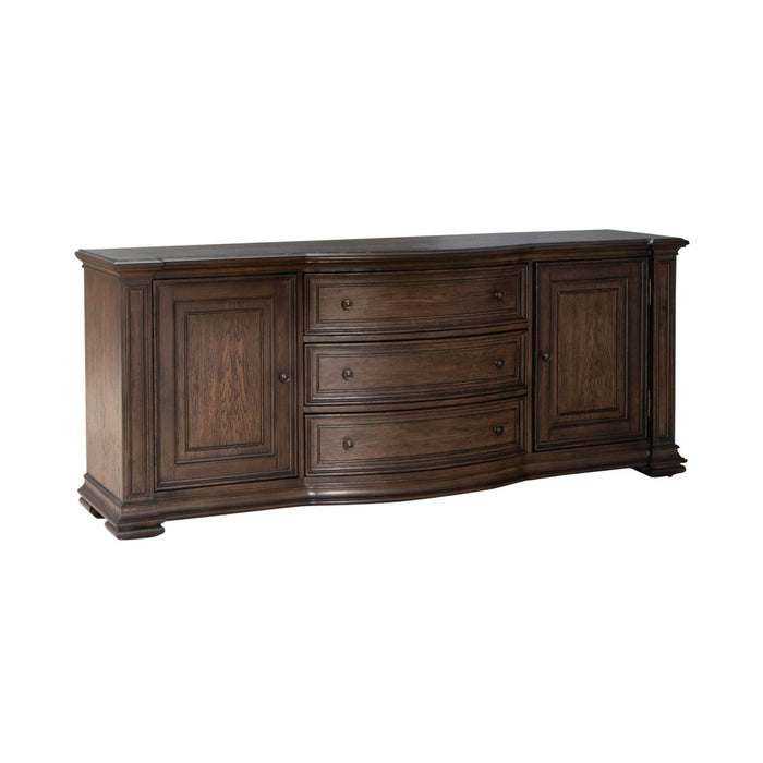 Provence Park - 78" TV Console - Chateau Brown