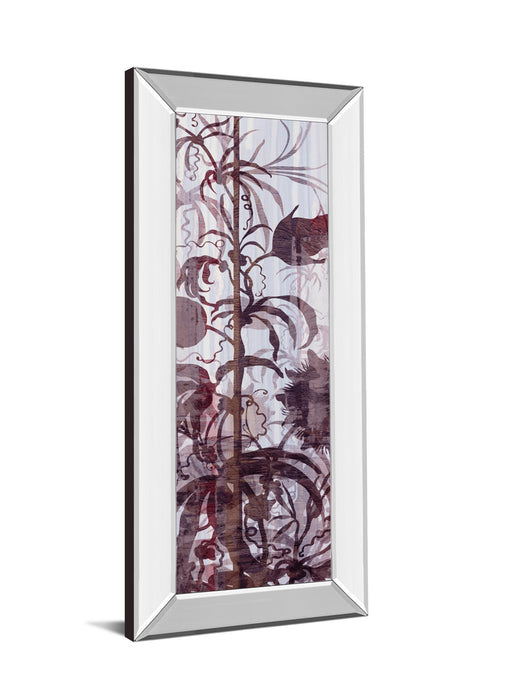 Climbers I By James Burghardt - Mirror Framed Print Wall Art - Purple