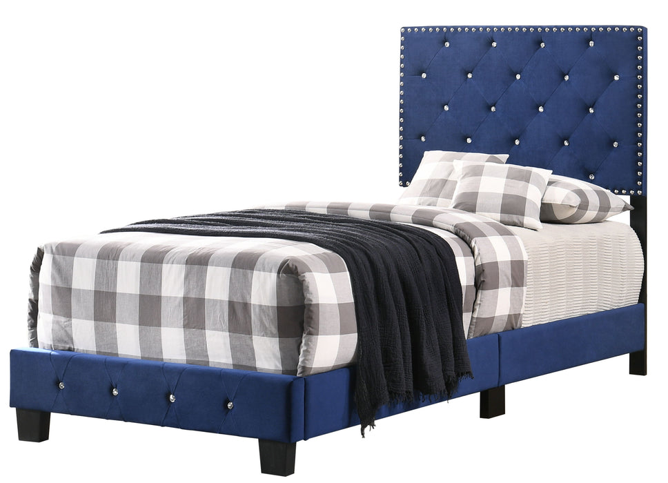 Suffolk - G1405-TB-UP Twin Bed - Navy Blue