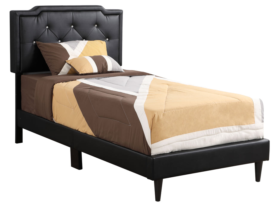 Deb - G1119-TB-UP Twin Bed (All in One Box) - Black