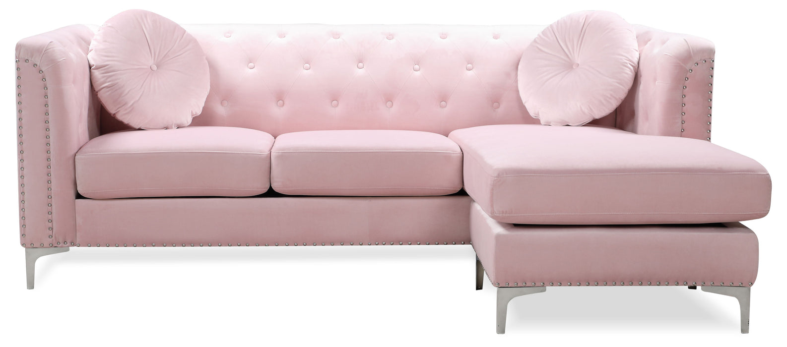 Pompano - G894B-SC Sofa Chaise (3 Boxes) - Pink