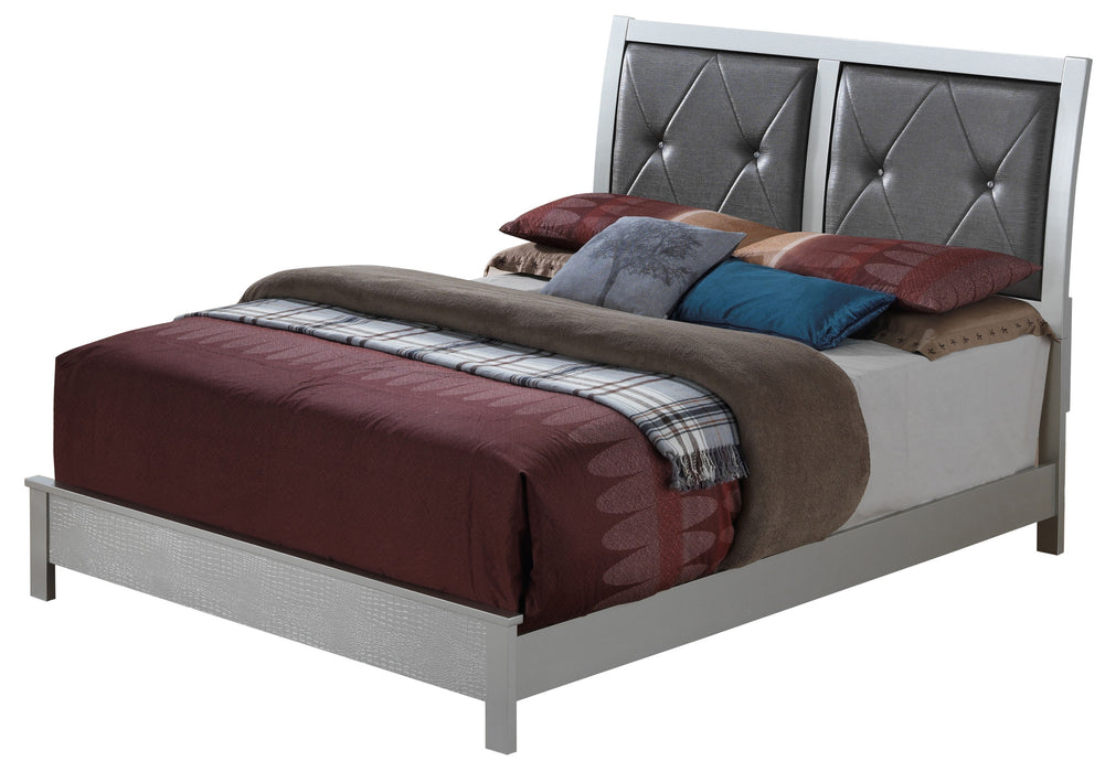 Glades - G4200A-QB Queen Bed - Silver Champagne
