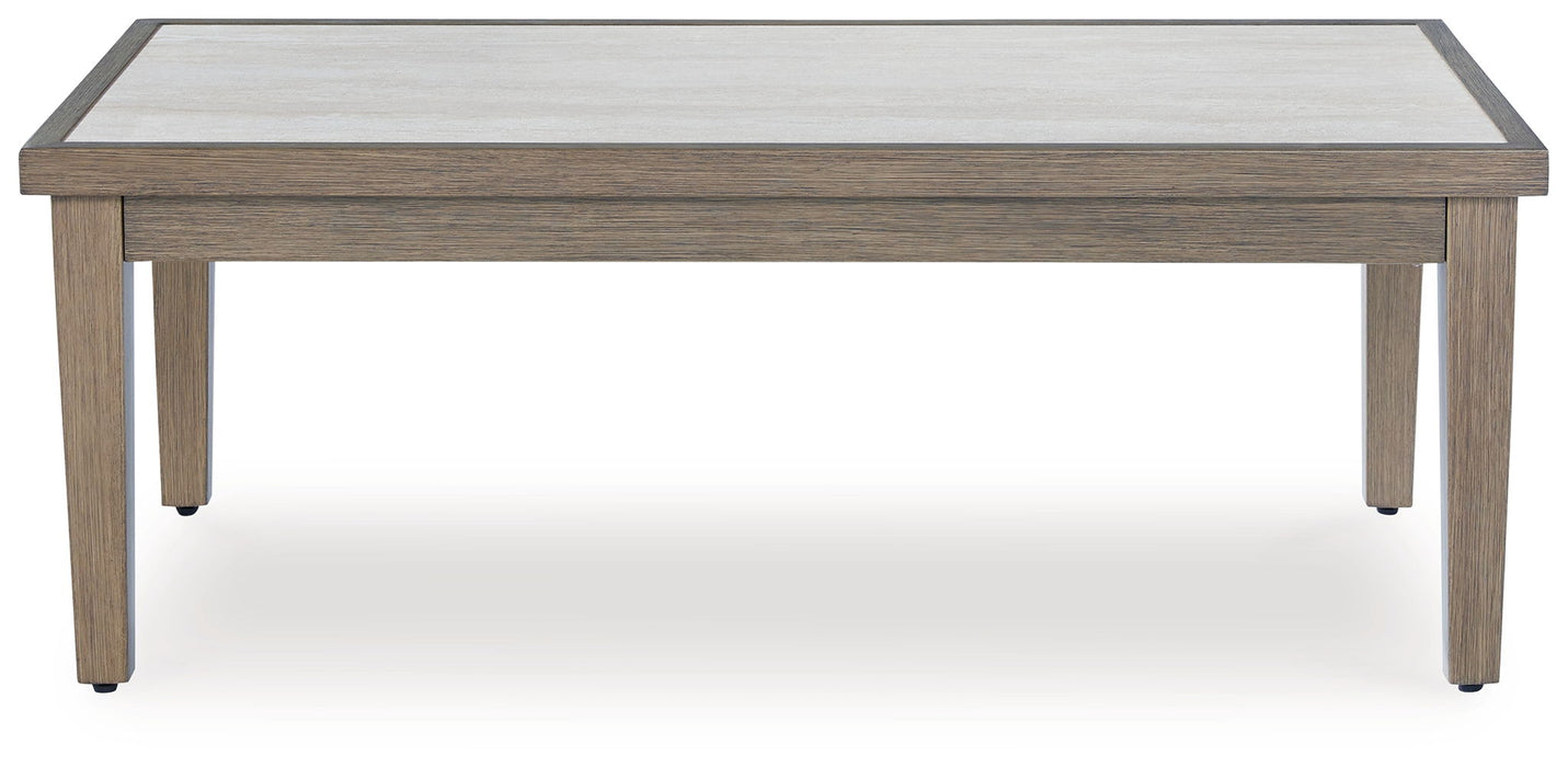 Rainier Ranch - Rectangular Cocktail Table - Brown / Beige