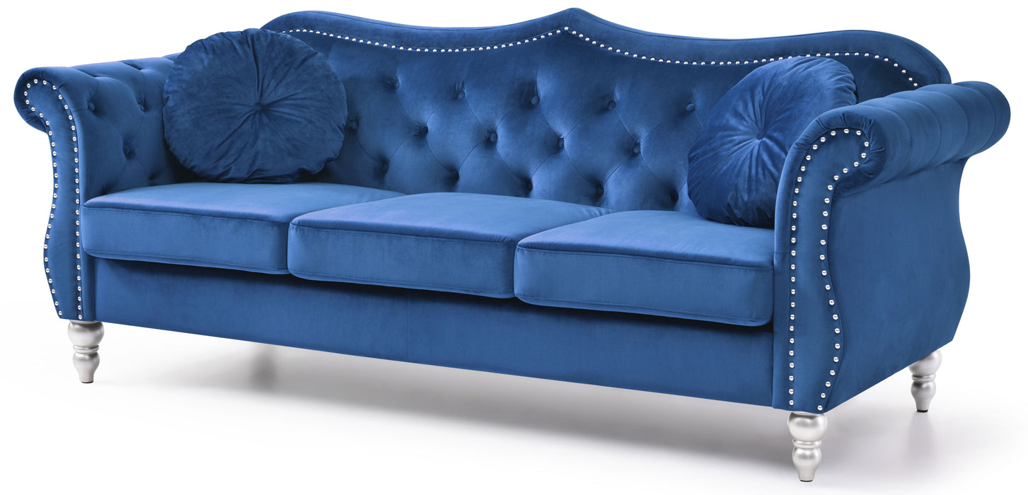 Hollywood - G0661A-S Sofa - Navy Blue