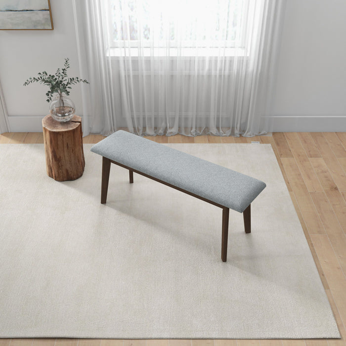Carlos - Fabric Upholstered Solid Wood Bench