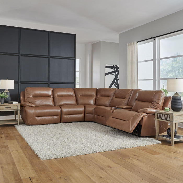 Cameron - 6 Piece Sectional - Dakota Saddle
