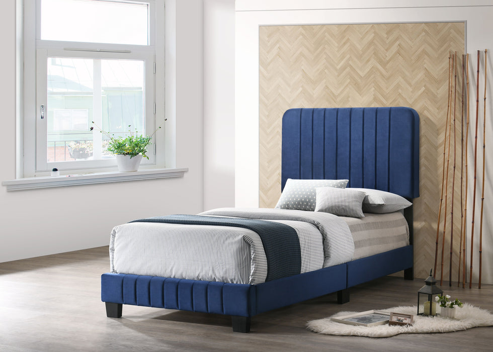 Lodi - G0409-TB-UP Twin Bed - Navy Blue
