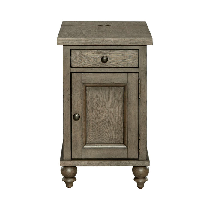 Americana Farmhouse - Chair Side Table - Dusty Taupe