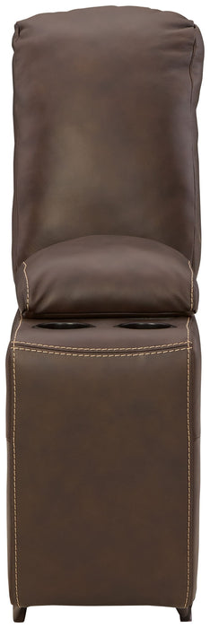 Dunleith - 9-Piece Power Reclining Sectional - Chocolate