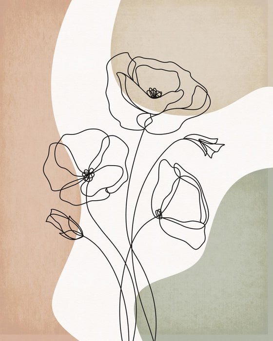 Poppies By Jj Design - Beige