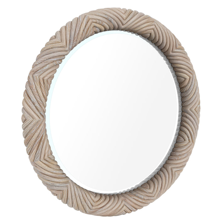 Rosalie - Round Mirror - Natural