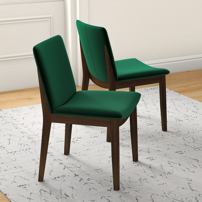 Laura - Mid-Century Modern Solid Wood Dining Chair (Set of 2)