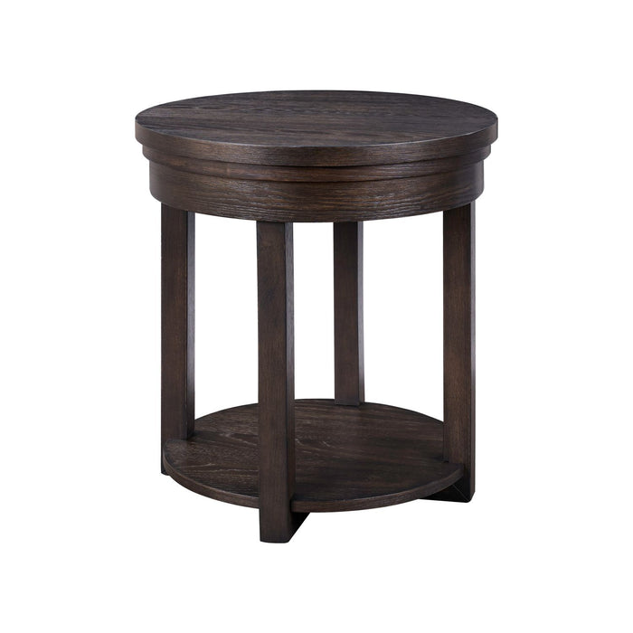 Weston - Round End Table - Peppercorn